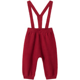 MarMar Cotton Rayon Knit Solid Hibiscus Red Perrin Bukser