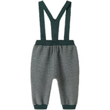 MarMar Cotton Rayon Knit Stripe Dark Leaf Stripe Perrin Bukser