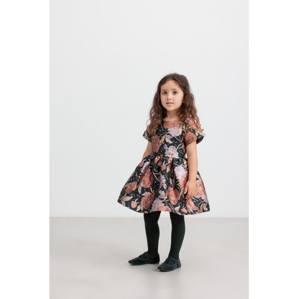 MarMar Party Jacquard Winter Bouquet Doreen Kjole