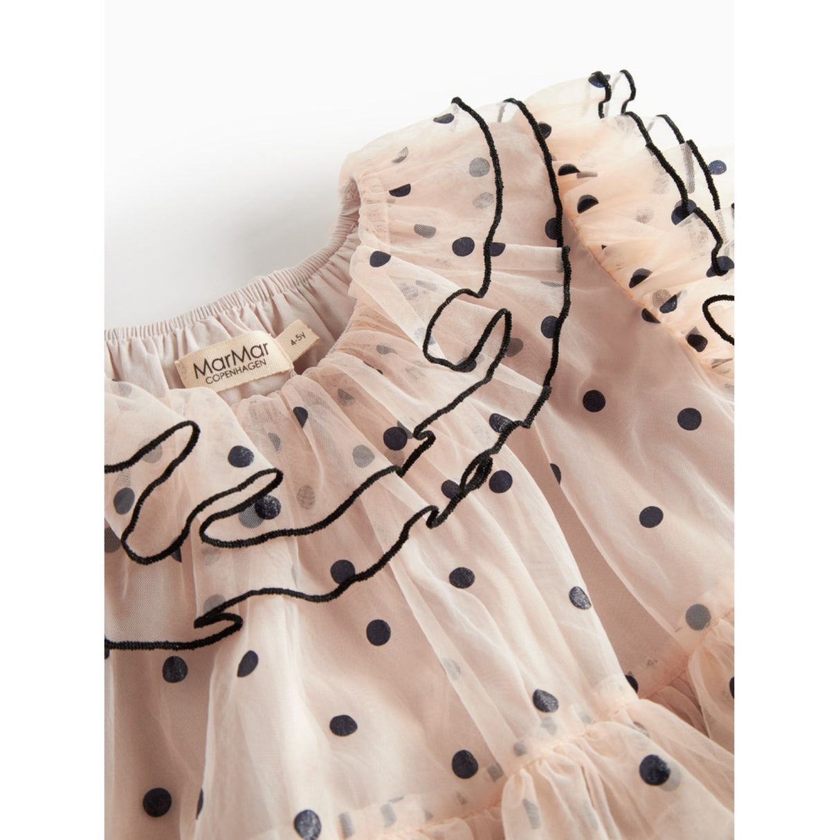 MarMar Tulle Black Dots Dakira LS Kjole