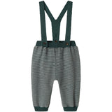 MarMar Cotton Rayon Knit Stripe Dark Leaf Stripe Perrin Bukser
