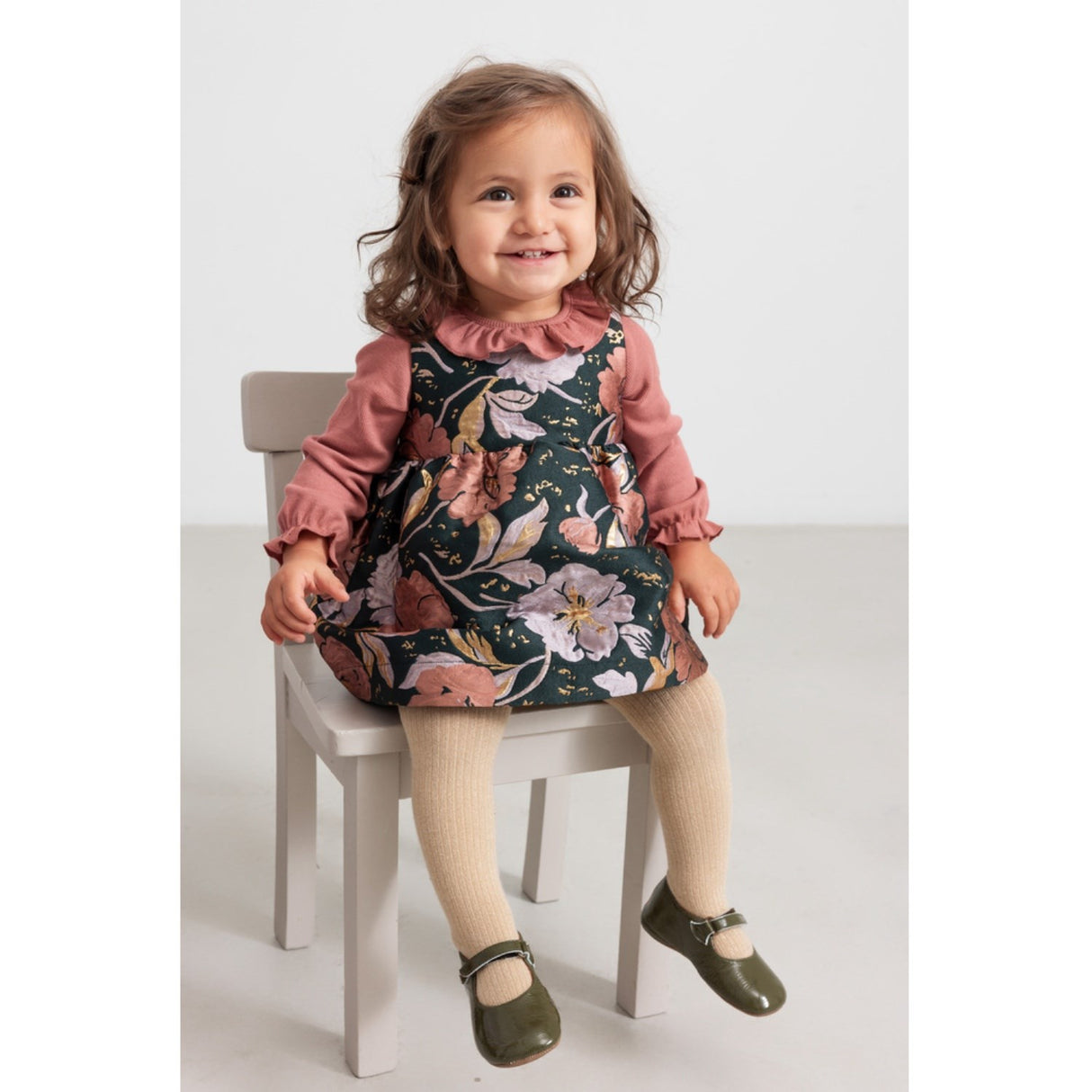 MarMar Party Jacquard Winter Bouquet Daelyna Kjole