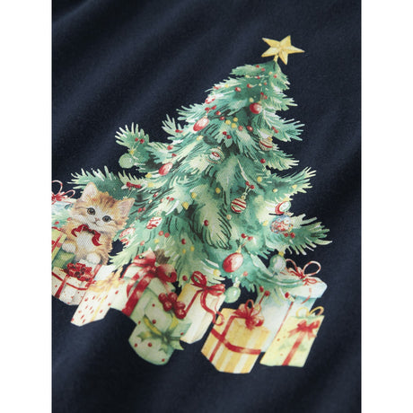 Name It Navy Blazer Xmas Tree Cat Nmfvosmas Ls Nreg Top