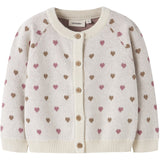 Lil'Atelier Turtledove Sepia Tint Nmfsaran Ls Strikk Card Heart Lil