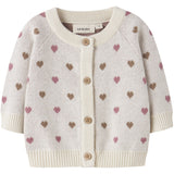 Lil'Atelier Turtledove Sepia Tint Nbfsaran Ls Strikk Card Heart Lil