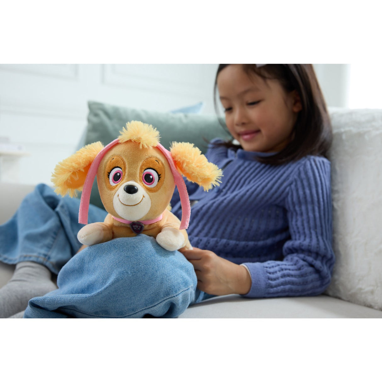 Paw Patrol Gund Hat & Halsbånd Plys 20 Cm Skye