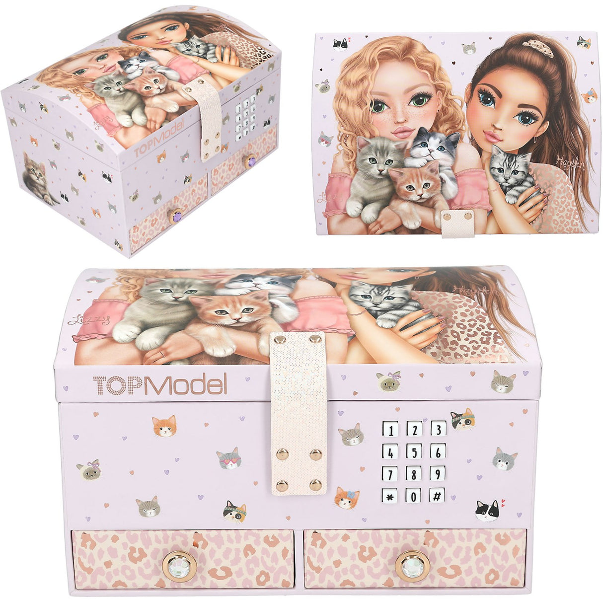 TOPModel Big Jewellery Box Med Code Og Sound Cat Love