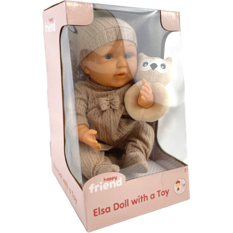 Happy Friend Elsa Dukke 38 Cm Med A Leketøy Brown Drakt
