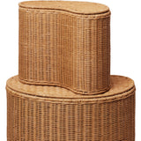 Ferm Living Natural Willora Flettet Oppbevaring 2-Pakning