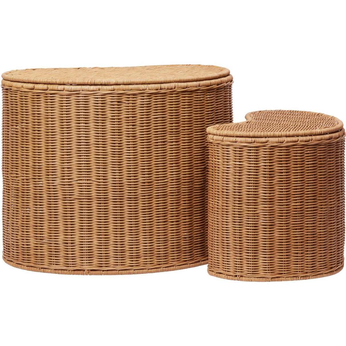 Ferm Living Natural Willora Flettet Oppbevaring 2-Pakning