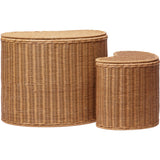 Ferm Living Natural Willora Flettet Oppbevaring 2-Pakning