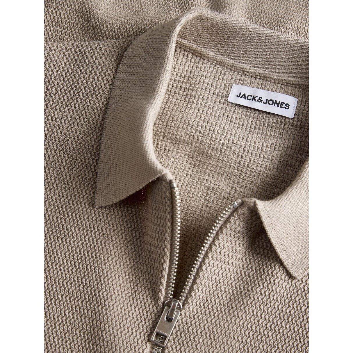 Jack & Jones Junior String Jjmax Strikk Zip Polo Ss Jnr