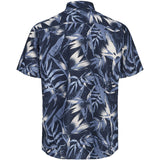 Jack & Jones Junior Navy Blazer Jjhonolulu Aop Skjorte Ss Jnr