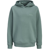 Jack & Jones Junior Mineral Blue Jjcollege Logo Sweat Hette Jnr