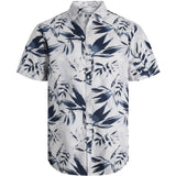Jack & Jones Junior Cloud Dancer Jjhonolulu Aop Skjorte Ss Jnr