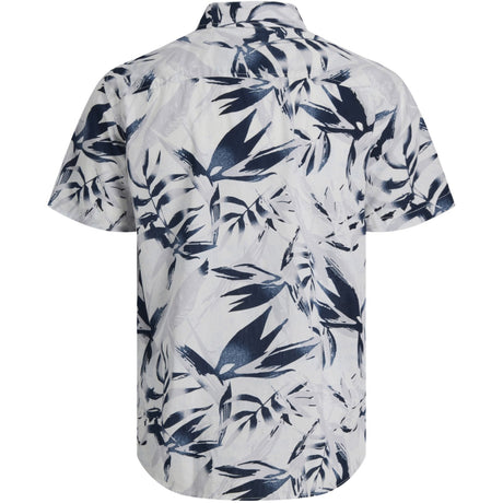 Jack & Jones Junior Cloud Dancer Jjhonolulu Aop Skjorte Ss Jnr