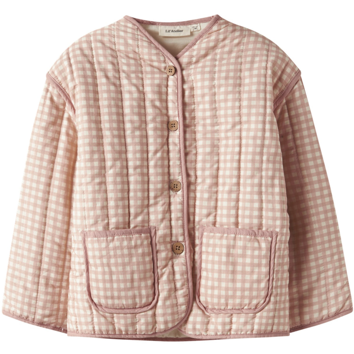 Lil'Atelier Cameo Rose Sun Nmflarose Ls Quilt Jakke Lil