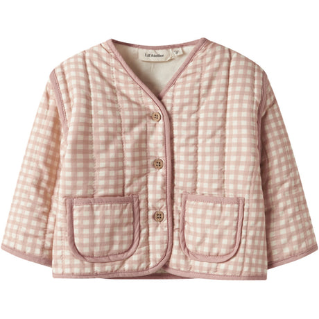 Lil'Atelier Cameo Rose Sun Nbflarose Ls Quilt Jakke Lil