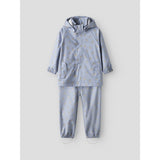 Lil'Atelier Zen Blue Swan Nmfladry10 Rain Sett Aop Fo Lil