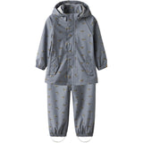 Lil'Atelier Tradewinds Whale Nmmladry10 Rain Sett Aop Fo Lil
