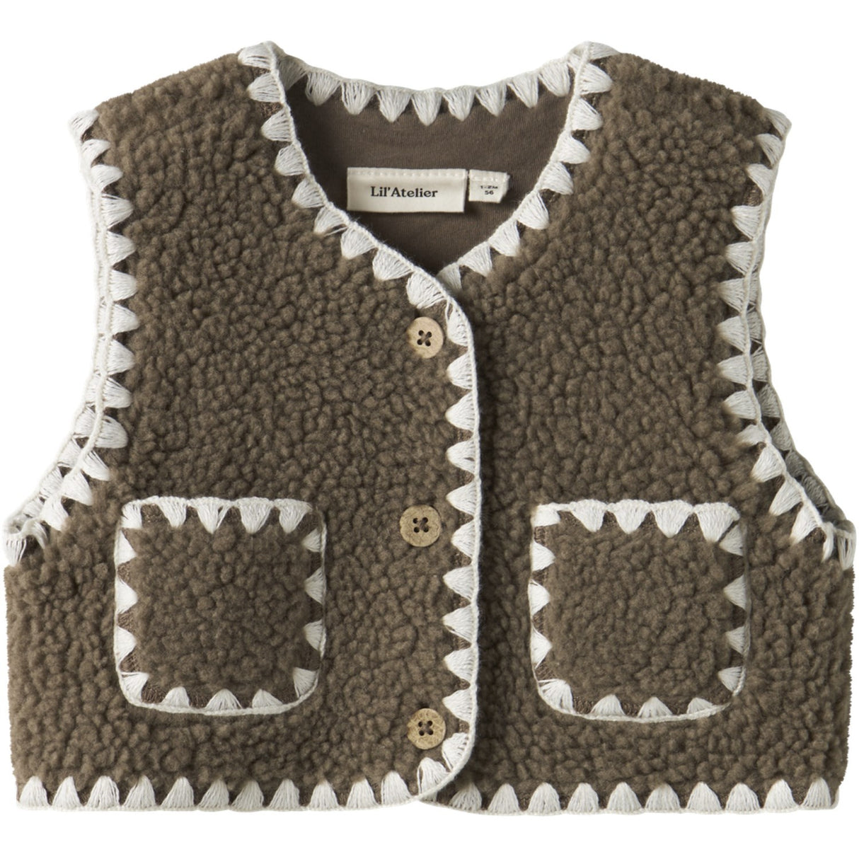 Lil'Atelier Shitake Nbflajo Loose Vest Lil