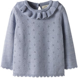 Lil'Atelier Zen Blue Nmflaguna Ls Strikk Lil Noos