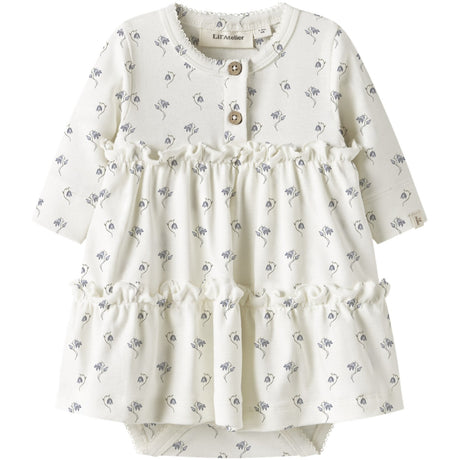 Lil'Atelier Coconut Milk Bell Flower Nbfgayo Sum Ls Body Kjole Lil