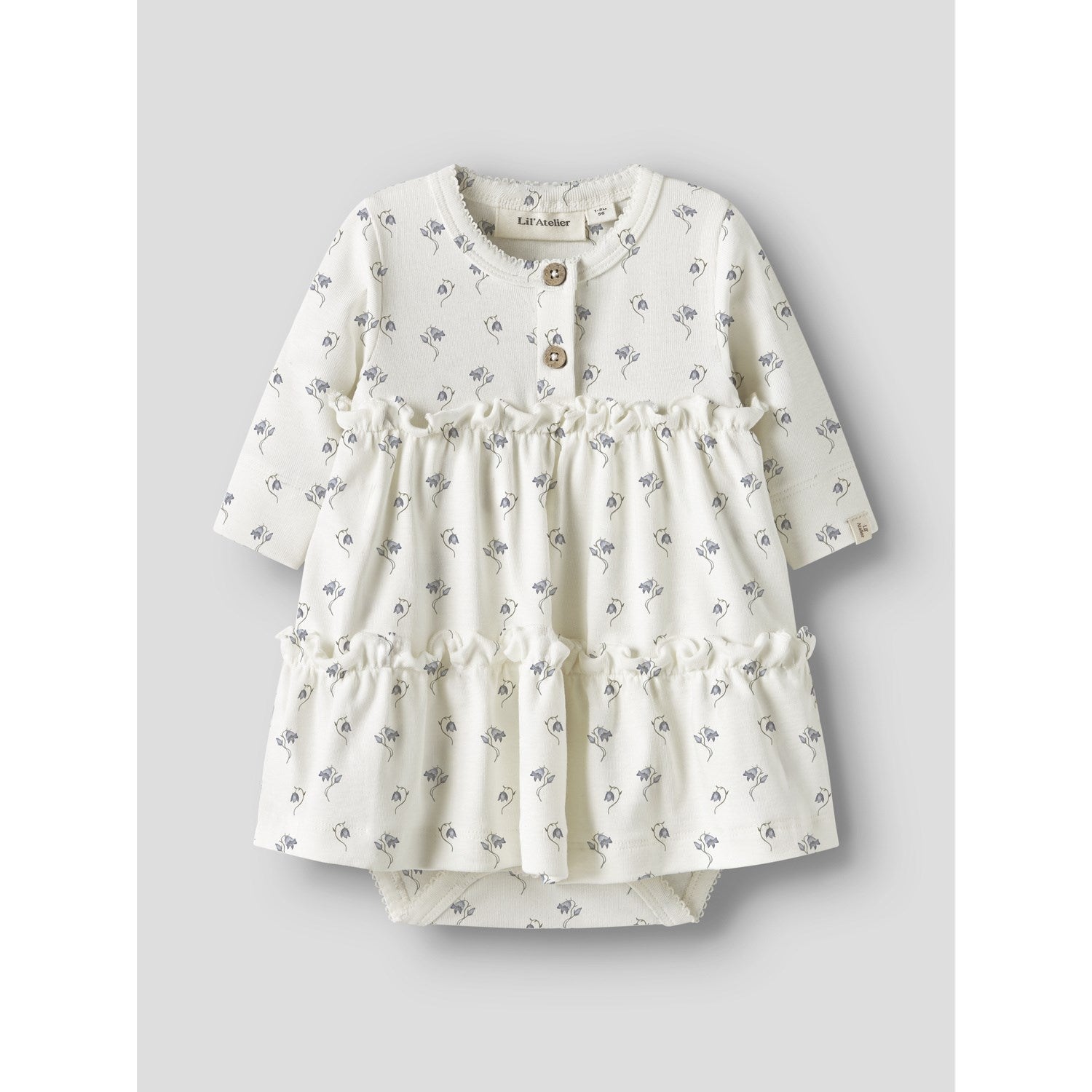 Lil'Atelier Coconut Milk Bell Flower Nbfgayo Sum Ls Body Kjole Lil
