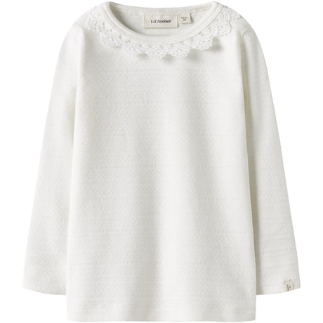 Lil'Atelier Coconut Milk Nmftapia Ls Slim Topp Lil