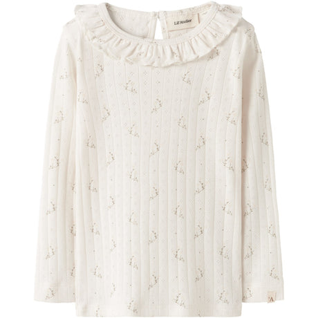 Lil'Atelier Coconut Milk Flower Nmfrachello Ria Ls Slim Topp Lil