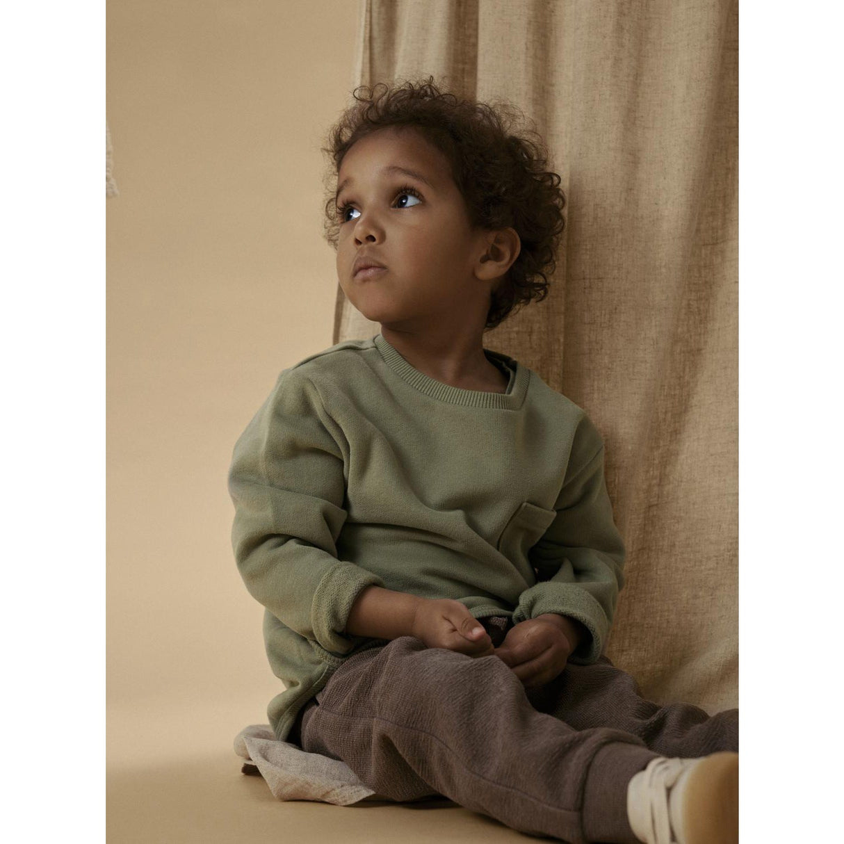 Lil'Atelier Seagrass Nmmilondon Bo Ls Loose Sweat Bru Lil