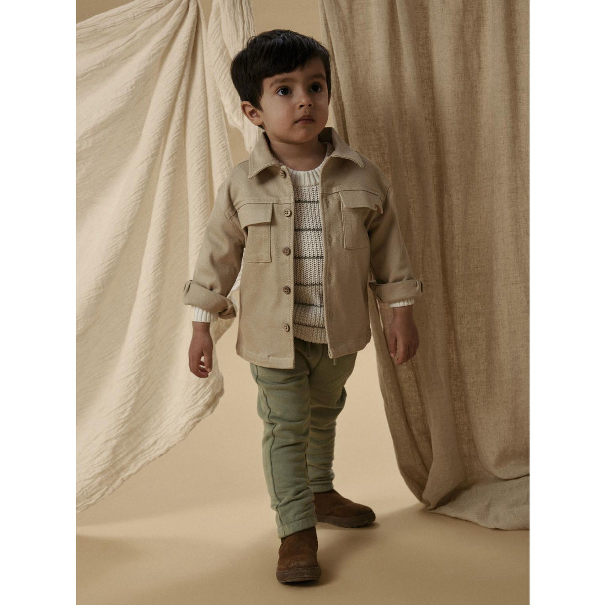 Lil'Atelier Irish Cream Nmmtaru Loose Twill Skjorte 1177-Dj Lil