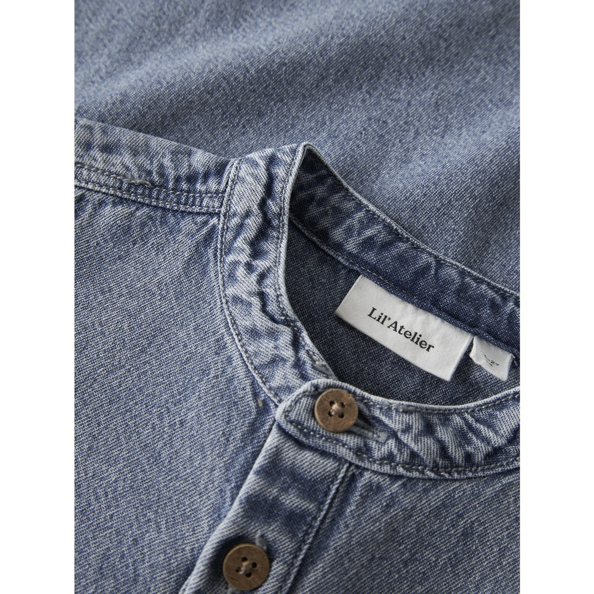 Lil'Atelier Medium Blue Denim Nmmtaya Ls Loose Dnm Skjorte 1166-Fd Lil
