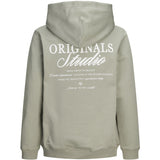 Jack & Jones Junior Seagrass Jornorrebro Typo Back Sweat Hette Sn Jnr
