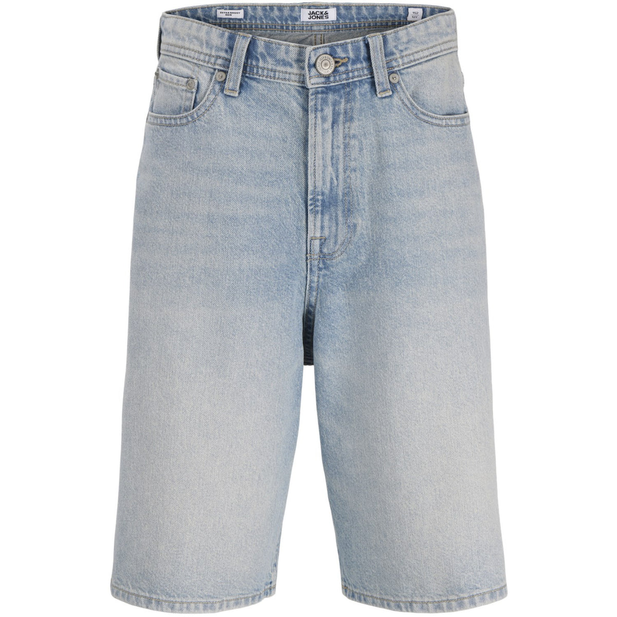Jack & Jones Junior Blue Denim Jjiron Jjoriginal Shorts Sq 150 Sn Jnr
