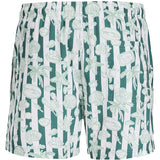 Jack & Jones Junior Granite Green Jpstmaui Vibes Novelty AOP Swim Sh Jnr