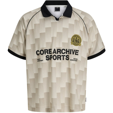 Jack & Jones Junior Sweet Corn AOP Jcobreeze Football AOP Mesh Tee Ss Jnr
