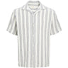 Jack & Jones Junior Cloud Dancer Stripes Jorcoba Stripe Resort Skjorte Ss Sn Jnr