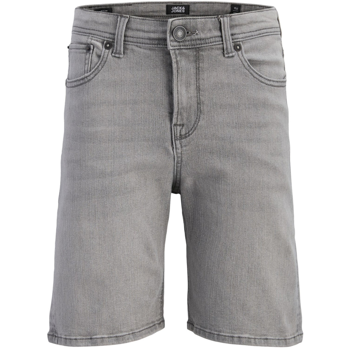 Jack & Jones Junior Grey Denim Jjirick Jjoriginal Shorts At 999 Jnr