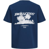 Jack & Jones Junior Poseidon Jcobreeze Back Print Tee Ss Cn Ea26 Jnr
