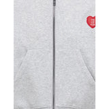 kids ONLY Light Grey Melange Kogevisa L/S Zip Hette Ovs Swt