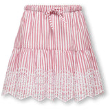 kids ONLY Barbados Cherry Cloud Dancer Kogbondi Life Emb Skjørt Wvn