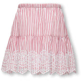 kids ONLY Barbados Cherry Cloud Dancer Kogbondi Life Emb Skjørt Wvn