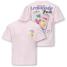 kids ONLY Barely Pink Lemonade Kogcana Life Ss Rlx Printed Topp Jrs