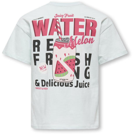 kids ONLY Wan Blue Melon Kogcana Life Ss Rlx Printed Topp Jrs