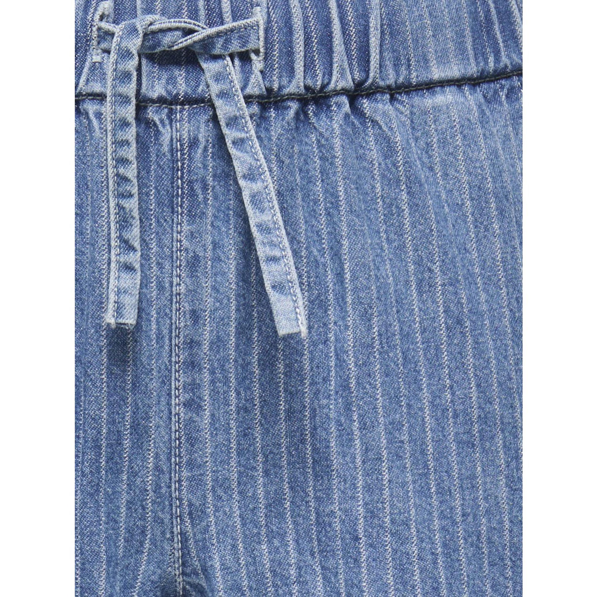 kids ONLY Medium Blue Denim Stripes Kogyasmin Wide Bukser Dnm Gua