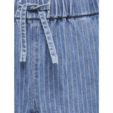 kids ONLY Medium Blue Denim Stripes Kogyasmin Wide Bukser Dnm Gua