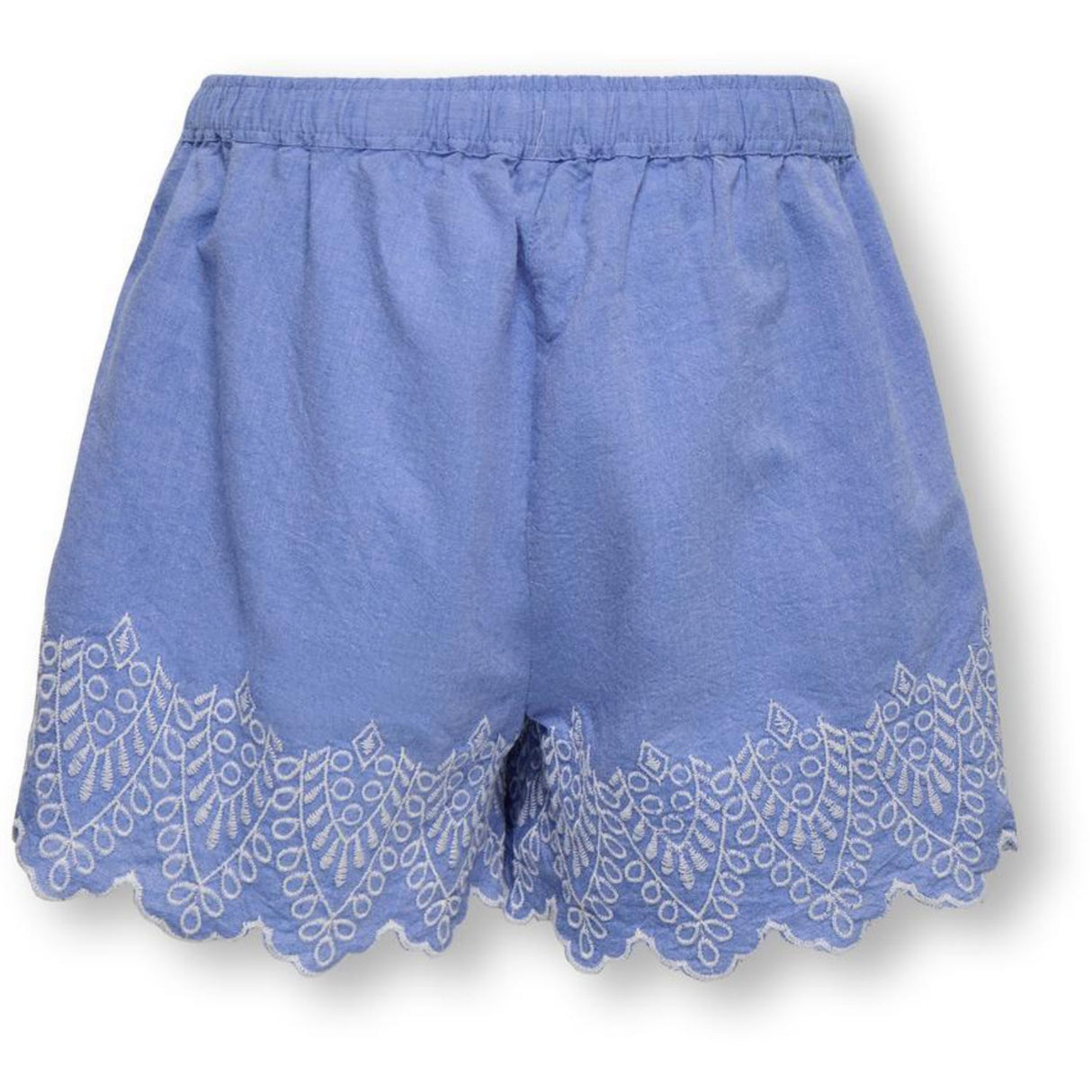 kids ONLY Blue Bonnet Bright White Emb Kogtulum Emb Shorts Wvn
