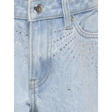 kids ONLY Light Blue Denim Rhinestones Koggabi Hw Rw Rs Shorts Azg822 Dnm