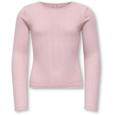 kids ONLY Bleached Mauve Kogsalsa Life L/S O-Neck Topp Jrs